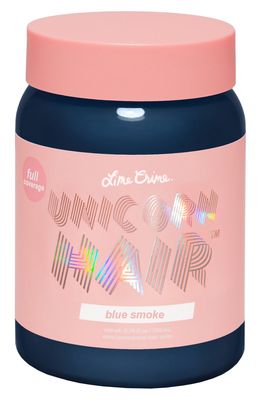 Lime Crime Unicorn Hair Full Coverage Semi-Permanent Hair Color in Blue Smoke