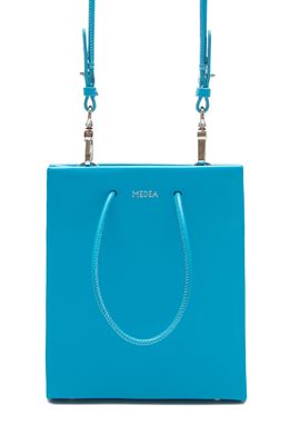 Medea Short Leather Tote in Blue