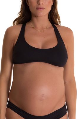 Pez D'Or Olivia Maternity Bikini Top in Black