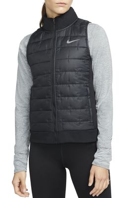 Nike Therma-FIT Quilted Running Jacket in Black