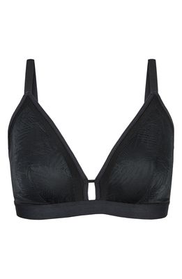 LIVELY The Smooth Lace Busty Bralette in Jet Black