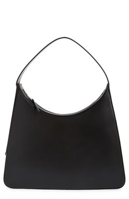 Ambush Hobo Leather Shoulder Bag in Black Silver