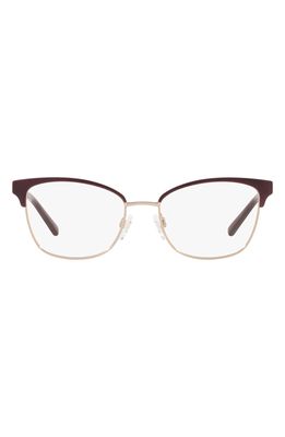 Michael Kors 51mm Cat Eye Optical Glasses in Rose Gold