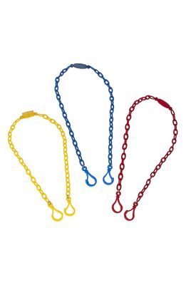 Canvas Jewelry 3-Pack Kids' Breakaway Face Mask Chains in Yellow/Blue/Red