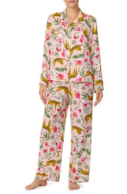 Shady Lady Print Pajamas in Pink Print