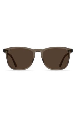 RAEN Wiley 54mm Polarized Square Sunglasses in Ghost/Vibrant Brown Polar