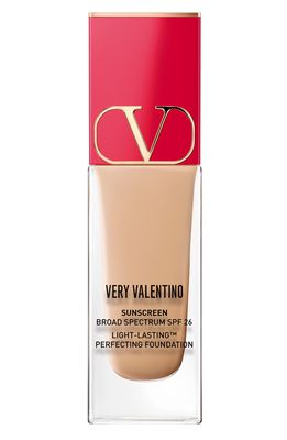 Very Valentino 24-Hour Wear Liquid Foundation in Lr4
