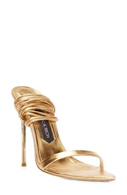 JESSICA RICH Ankle Strap Sandal in Gold