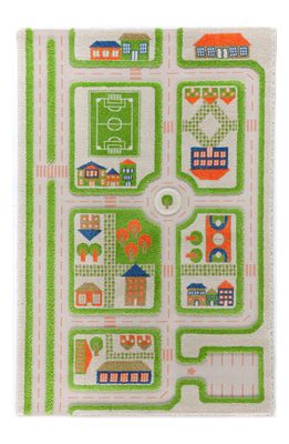 LUCA AND CO IVI Traffic Play Rug in Green