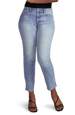 Curves 360 by NYDJ Side Slit Slim Straight Jeans in Biscayne