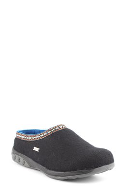 Therafit Heather Slipper in Black Wool