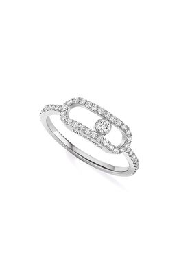 Messika Move Uno Pave Diamond Ring in White Gold