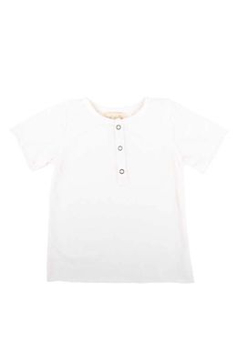 Miki Miette Kids' Pauli Henley T-Shirt in White