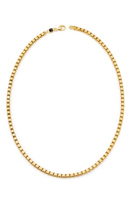 Crislu Men's Box Link Necklace in Pearl/Ivory