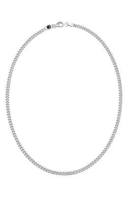 Crislu Men's Curb Link Necklace in Platinum