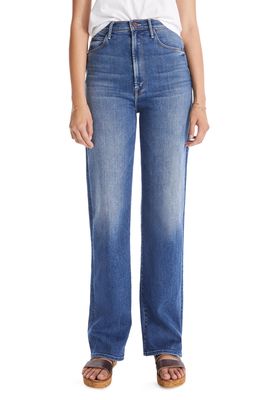 MOTHER Tunnel Vision High Waist Straight Leg Jeans in Satisfaction Guarenteed