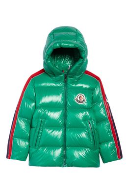 Moncler Kids' Dincer Quilted Down Puffer Jacket in 845 Pastel Green ...