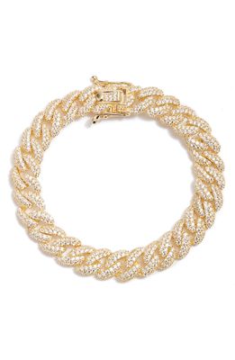 SHYMI Cuban Chain Pave Bracelet in Gold