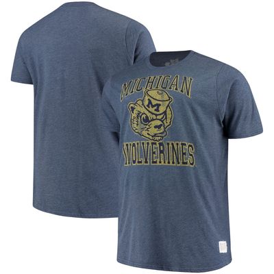 Men's Original Retro Brand Navy Michigan Wolverines Big & Tall Mock Twist T-Shirt
