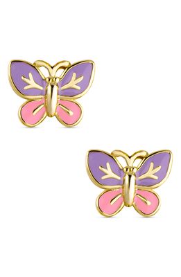 Lily Nily Butterfly Stud Earrings in Pink