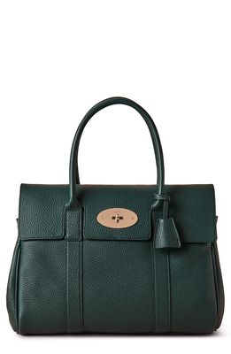 Mulberry Bayswater Leather Satchel in Mulberry Green