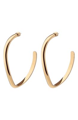 DEMARSON Calypso Curve Hoop Earrings in Gold