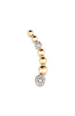 Sara Weinstock Isadora Single Ear Crawler in Yellow Gold/Left