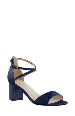 Touch Ups Jackie Block Heel Sandal in Navy