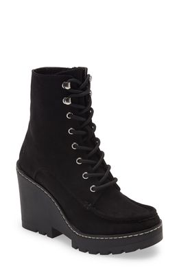 Cool Planet by Steve Madden March Boot in Black Fabric