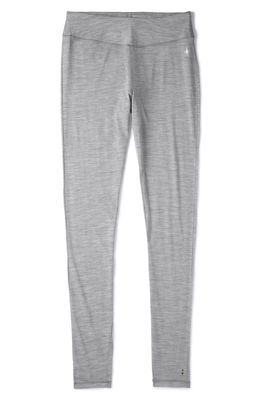 Smartwool Merino 150 Base Layer Leggings in Light Gray Heather