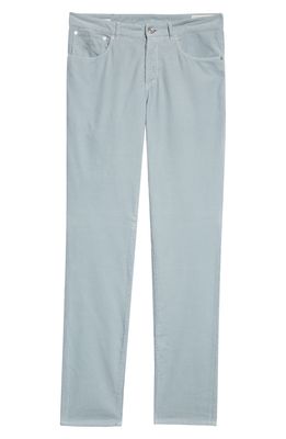 Brunello Cucinelli Garment Dyed Corduroy Pants in Blue