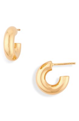 Missoma Chubby Huggie Hoop Earrings in Gold