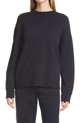 Vince Essential Relaxed Cotton Sweatshirt in Costal