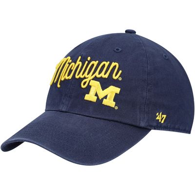 Women's '47 Navy Michigan Wolverines Millie Clean Up Adjustable Hat