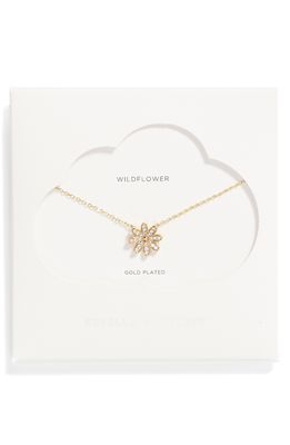 Estella Bartlett Spring Daisy Pendant Necklace in Gold