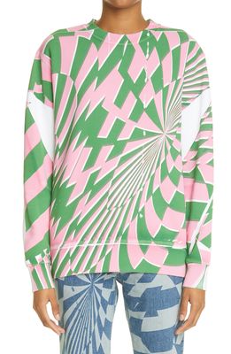 Stella McCartney x Ed Curtis Unisex Shared 3 Psychedelic Organic Cotton Sweatshirt in Multicolor