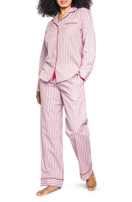 Petite Plume Red Ticking Stripe Pajama Set