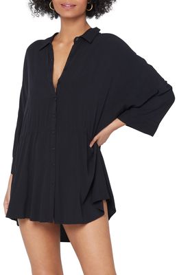 L Space Pacifica Cover-Up Tunic in Black