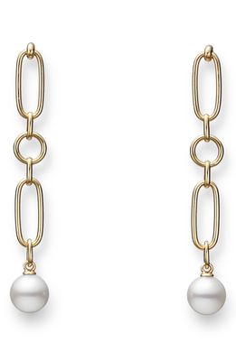 Mikimoto M Collection Cultured Pearl Drop Earrings in 18Ky