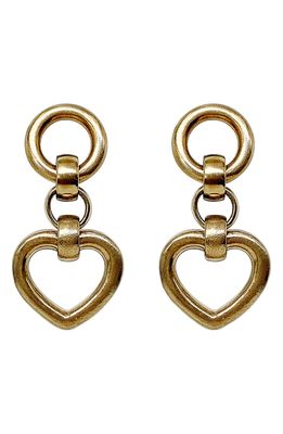 Laura Lombardi Tesoro Drop Earrings in Brass