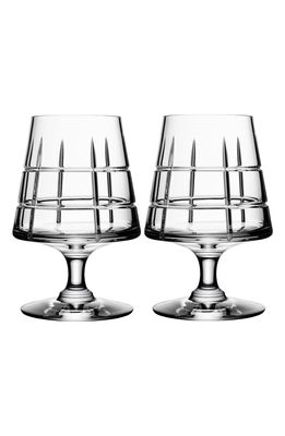 Orrefors 'Street' Cognac Glasses in White