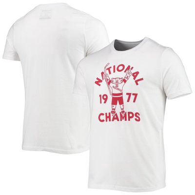 Men's Homefield White Wisconsin Badgers Vintage T-Shirt