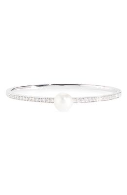 Mikimoto Diamond & Pearl Bracelet in White Gold