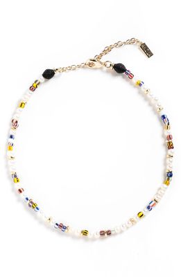 Akola Zelmya Beaded Necklace/Bracelet in Confetti/Ivory