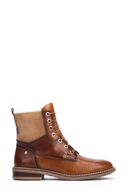 PIKOLINOS Aldaya Water Repellent Combat Boot in Brandy