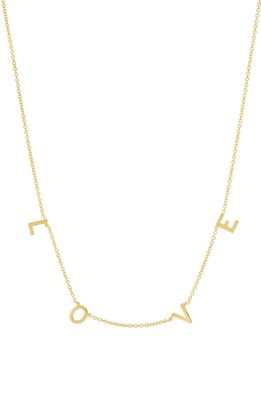 BYCHARI Love Charm Necklace in Gold Plated