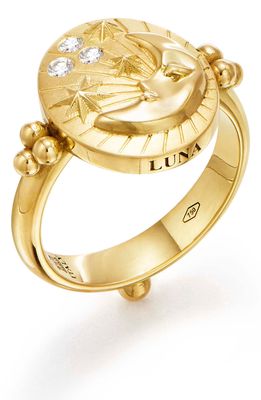 Temple St. Clair Luna Diamond Ring in Yellow Gold