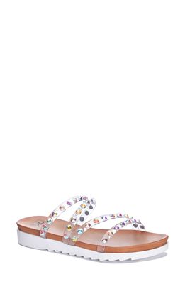 Dirty Laundry Coral Reef Studded Sandal in Iridescent