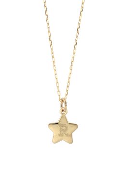 Bony Levy Kids' 14K Gold Star Initial Pendant Necklace in Yellow Gold-R