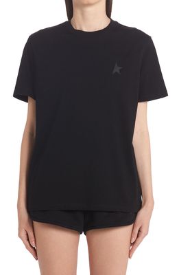 Golden Goose Star Collection Logo Cotton Jersey Graphic Tee in Black